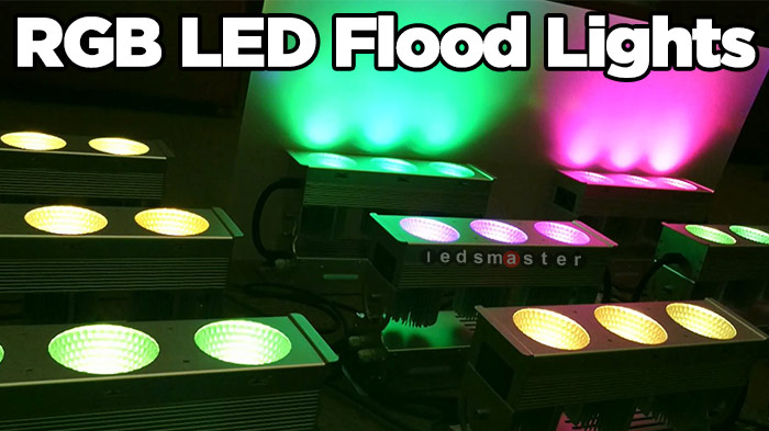 RGB LED flood lights