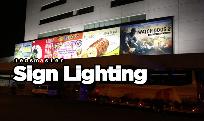 LED lighting for outdoor billboard