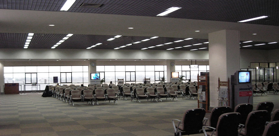 Airport Waiting room lights, arrivals-departure LED lamps