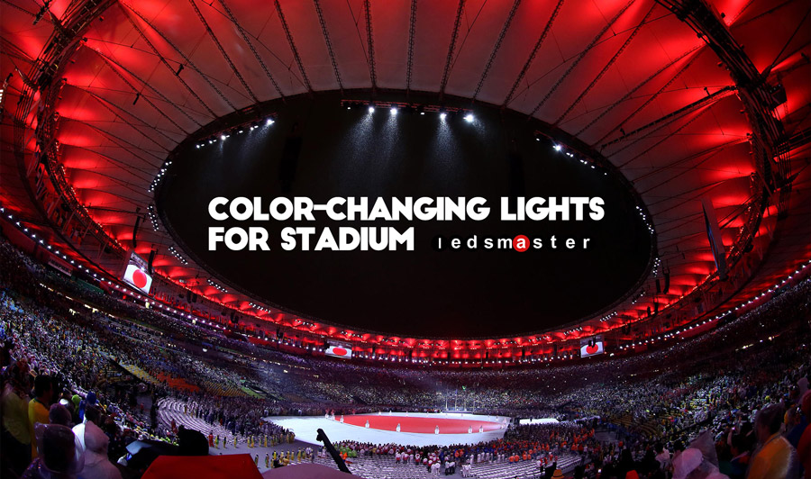 Stadium RGB flood lights for winter olympic closing ceremony 2018