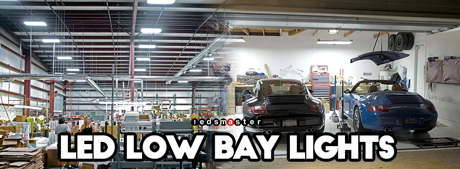 led low bay lighting is applied to garage, factory and warehouse