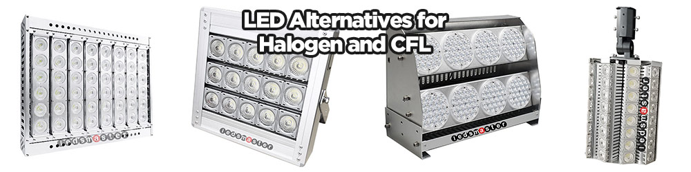 LED alternatives lights for halogen and CFL