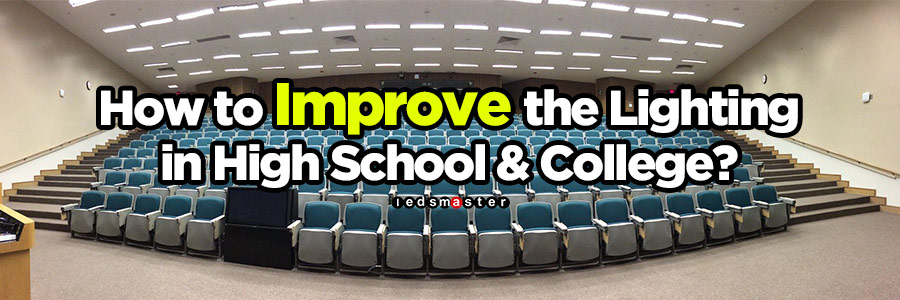how to improve the lecture hall lighting and sports field flood lamp