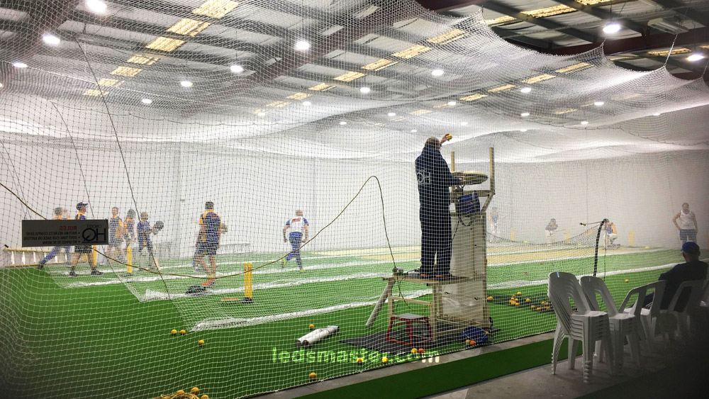 lux level for indoor cricket practice net and facility