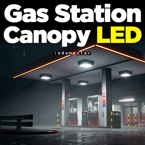 gas station canopy lights