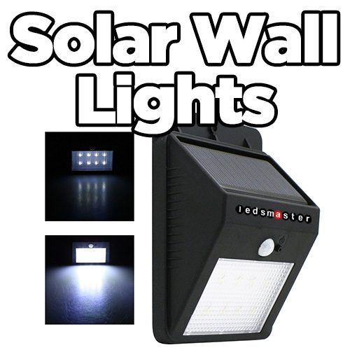LED solar wall lighting