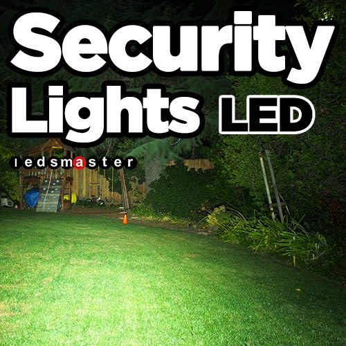 LED security flood light with motion sensor