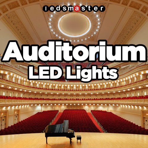 LED auditorium house lighting